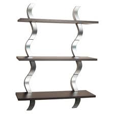Check spelling or type a new query. 40 X 27 5 Three Tier Waves Shelf Brown Silver Danya B Wall Mounted Shelves Wall Shelf Decor Danya B