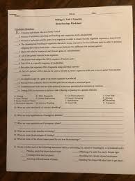 Genetics vocabulary worksheet 1 answers student name: Solved Block Name Biology I Unit 4 Genetics Biotechnol Chegg Com