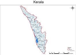 The state has 44 rivers, 27 backwaters (mostly in the form of lakes and ocean inlets), 7 lagoons, 18681 ponds and over 30 lakh wells. Jungle Maps Map Of Kerala Rivers