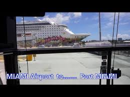 Our cruise line is charging $16/person($32 total for 2 people) for a i cannot fly in the day before, so we got to fly the day of. Miami Airport To Port Miami Youtube