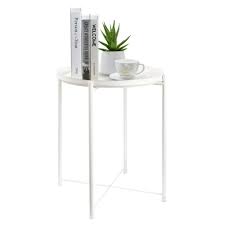 Charahome round coffee tables,2 round nesting table set circle coffee table with storage open shelf for living room modern minimalist style this end table has a minimalistic yet elegant design and is perfect for small apartments and dorm rooms. White Small Round End Side Coffee Table Bedroom Living Room Bedroom Storage Ebay