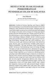 Pendidikan khas di malaysia telah bermula sejak tahun 1920an. Menelusuri Jejak Sejarah Perkembangan Pendidikan Islam Di Malaysia Hidayah Elementary 333 1367 1 Pb