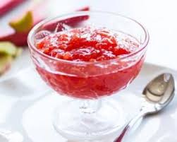 Recette De Compote De Rhubarbe Dietetique Pour Le Repas Du Soir Recette Compote Rhubarbe Rhubarbe Recette Gelee