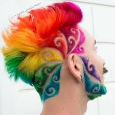 Colors Manicpanicnyc Hair Melbournehair Melbourne Rainbowhair Melbournestylist Hairbesties Artistic Hair Cool Hair Color Shaved Hair Designs
