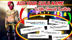 With this stylish name maker app, you can edit your heroic name with different free fire font and symbols for nicknames. Add Your Guild Name With Small Latter In Free Fire Small Latter Main Stylish Name Kaise Likha Youtube