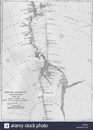 Map British Antarctic Expedition 1910 13 Track Chart Of