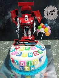 Pesan hanya tobot mini rocky ya, jika di keterangan di tulis lain motif kami tetap kirim mini rocky, no complain! Biyancakes Kue Tart Ulang Tahun Tema Robot Tobot Facebook