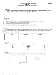 Posibile aceștia au inclus în materialele publicate: Test De Evaluare MÄƒrimi Fizice Clasa A Vi A