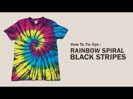 Black And Blue Tie Dye Pattern How To Tie Dye Rainbow Spiral Black Stripes T Shirt Youtube How To Tie Dye Tie Dye Diy Tie Dye Patterns Diy