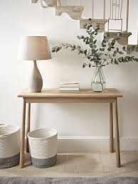 14 Hallway Lighting Ideas Stylish Ways Brighten Your Hallway Oak Console Table Console Table Hallway Scandinavian Furniture Design