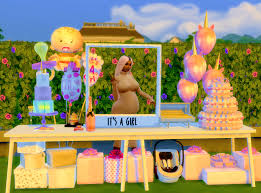 Xmiramira S Cc Finds Thedunlaps Baby Shower Pack I Made 3 This Is Sims Baby Sims 4 Children Sims 4 Toddler