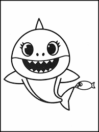 Baixe com apenas um clique. Desenhos Para Imprimir Baby Shark 3
