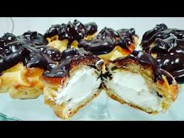 Stir in the flour until no dry lumps remain; Profiterol Youtube