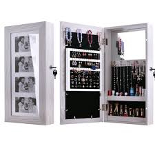 Schränke 30 cm breite online kaufen bei otto » große auswahl top service top marken ratenkauf & kauf auf rechnung möglich » jetzt bestellen! Fch Schmuckschrank Hangender Schmuckschrank Wandspiegel Wandmontage Magnetverschluss Abschliessbar Online Kaufen Otto