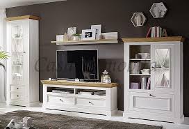 Hallo, ich verkaufe hier meine tv wohnwand, welche leider nur sehr. Wohnwand 4teilig 356x214x42cm Flair Kiefer 2farbig Weiss Eichefarben Casade Mobila