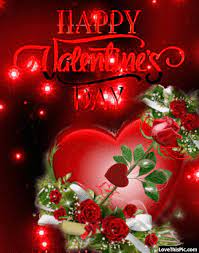 Valentine's day flowers are synonymous with february 14. Hearts And Roses Happy Valentine S Day Gif Quote Happy Valentines Day Gif Happy Valentines Day Pictures Happy Valentine Day Quotes