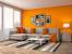 Orange And Grey Living Room Decor