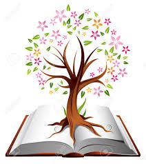 Ilustración De Un árbol Con Hojas De Color Que Crecen Fuera De Un ...