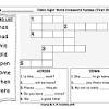 It comes with a helpbox with words needed in the crossword. 1