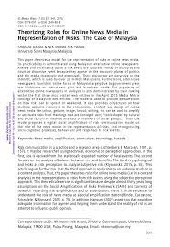 Quality peppa case with free worldwide shipping on aliexpress. Pdf Theorizing Roles For Online News Media In Representation Of Risks The Case Of Malaysia