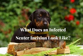But today, the 27th, we noticed her incision site is a little more red and irritated and there seems to be a discolored ooze around some spots on the incision. What Does An Infected Neuter Incision Look Like The Pet Town