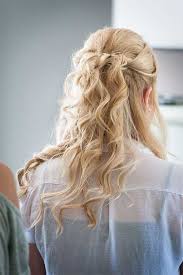 Bun with hair bow for long hair. Prom Hairstyles For Long Hair Down Curly Girls Newport 20 Down Hairstyles For Prom Hairstyles And Haircuts Long Sleeve Dresses Cute Dresses Casual Dresses