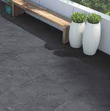 The porcelain paver doubles in thickness (20 mm) to adapt to any type of outdoor use: Porcelain Floor Tilesslate Porcelain Tiles The Outdoor Look