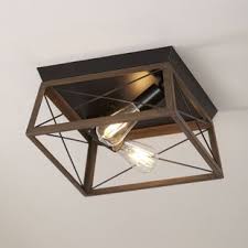 For very large rooms with low ceilings. Mission Style Ceiling Light Wayfair