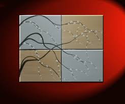 This is an effective way to display photography in a group exhibition to help your work stand out from the crowd! Painting On Canvas Gold And Silver Artwork Cherry Blossoms Wall Art Multiple Canvas Painting Ready To Hang 40x32 Art By Nathalie Van