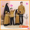 Busana muslim couple keluarga ayah ibu dan anak model trend baju. 1