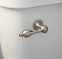 Traditional Solid Brass Toilet Flush Handle - Oil Rubbed Bronze