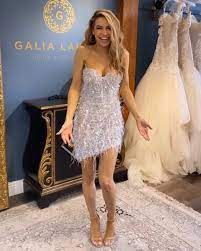 Galia Lahav Strapless Bridal Mini Engagement Party Dresses Chic Wedding Gown Wedding Dress Couture