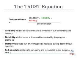 The Trust Equation Trust Educational Leadership Equation