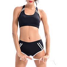 Perona Women Two Piece Sport Bra Racerback Workout Bikini Swimsuit Bathing Suits Sets Click Womens Swimsuits Bikini Bathing Suit Patterns Swimsuit Workout