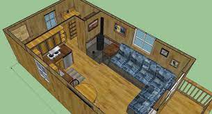 Posted in home design tagged 12x24 cabin floor plans, 12x24 lofted barn cabin floor plans, cabin 12x24 tiny house floor plans post navigation. Sweatsville 12 X 24 Lofted Barn Cabin In Sketchup Lofted Barn Cabin Shed To Tiny House Cottage Plan