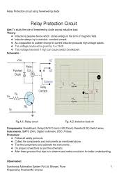 A small coil current can control a it should be noted that automotive relays are a special case, are specifically designed for use with low voltage (12 or 24v) use, and one end of the. Flywheel Diode Need For Relay Inductor Relay