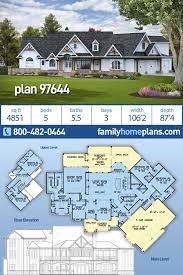 5 Bedroom House Plan With Luxury Outdoor Living Space Family Home Plans Blog Country Style House Plans Family House Plans Craftsman House Plans
