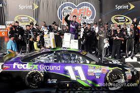 This race was extended due to a nascar overtime finish. Denny Hamlin Spins And Then Wins At Chicagoland
