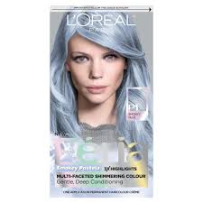 L Oreal Paris Feria Smokey Pastels P1 Smokey Blue 6 8oz Grey Hair Dye Silver Hair Color Hair Color Pastel