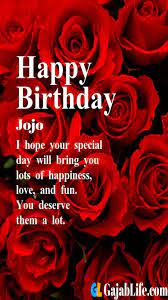 Acrylic jojo siwa happy birthday cake topper jojo rainbow cake topper for girls birthday party decoration supplies. Happy Birthday Greeting Card Jojo With Rose Love Quotes Images