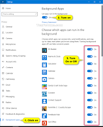 Microsoft designed windows 10 to run apps constantly to provide notifications to users and keep those apps updated with content that they fetch from the internet. Turn On Or Off Background Apps In Windows 10 Tutorials