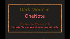 It updated my onenote to version 2002 (build 12527.20720). How To Use Dark Mode In Onenote Youtube