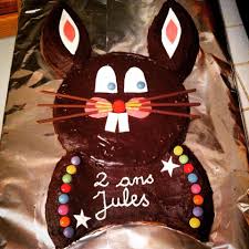 Gateau D Anniversaire Lapin En Chocolat 2 Ans De Jules Anniversaire Lapin Gateau D Anniversaire Lapin Gateau Anniversaire