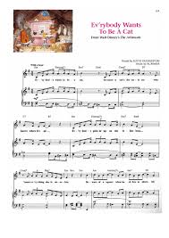 Everybody Wants To Be A Cat The Aristocats Disney Song Collection Aristocats Songs Aristocats Disney Songs