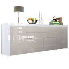 Kommode mit 2 schubladen hochglanz nachttisch sideboard weiß holz. La Paz V2 Mit Absetzungen Turen Klappen Schubladen
