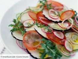 Recette Salade De Radis Noir A La Mediterraneenne Ingredients 4 Personnes 1 Radis Noir 1 Tomate Bien Ferme 1 2 C En 2020 Salade Radis Salade De Radis Noir Radis