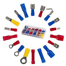 Each atom consists of nucleus, a small passively charged mass and a number of lighter negatively charged particles called electrons, whish revolve around the nucleus. 271pcs Wire Terminals Crimp Connectors 19 Types Insulated Electrical Cable Spade Set Color Red Yellow For 12 Types 22 10 Awg Us And Eu Standard Copper Pvc Tinplate Amazon Com Industrial Scientific