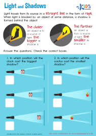We have a variety of different and interesting subjects that can be taught and. Light And Shadow Worksheet For Grade 3 Free Printable Pdf For Kids