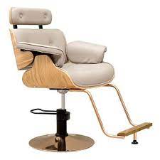 Lady Wooden Salon Hair Styling Chair Hydraulic Makeup Chairs Beauty Spa Equipment Hair Salon Furniture M Salon Styling Chairs Reclining Salon Chair Chair Style