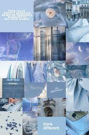 150 Pcs Soft Blue Wall Collage Kit Baby Blue Fifty Shades Of Blue Digital Prints Aesthetic Room Decor In 2021 Baby Blue Wallpaper Cute Blue Wallpaper Baby Blue Aesthetic